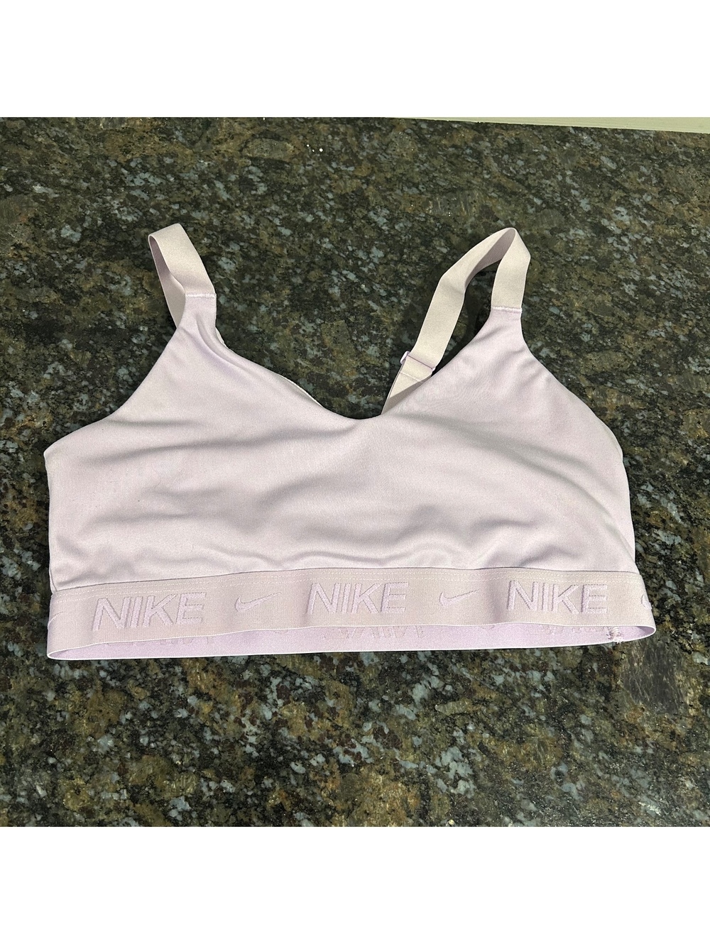 Nike Indy Dri- Fit Low Impact Light Purple Low Impact Sports Bra Womens Medium